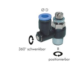 Drosel pneumatic, drept standard