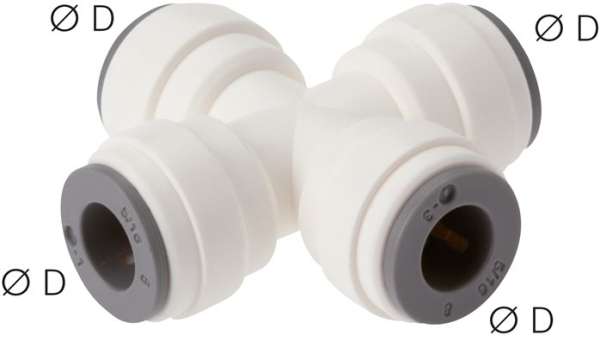 Racord push-in cruce 5/32" (3.97 mm), IQS-LE
