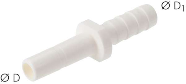 Niplu push-in 1/4" (6.35 mm)-6 (1/4")mm 