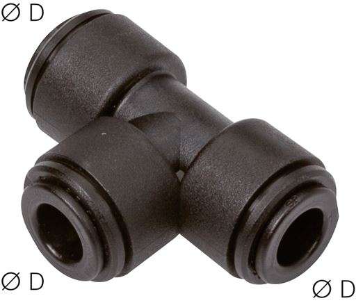 Racord push-in T  6mm, IQS-FDA