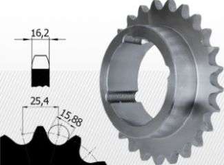 Roata de lant 16B-2 Z=45 BC3020, C45