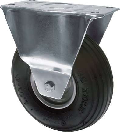 Roata industriala pneumatica  cu suport fix, 180 mm