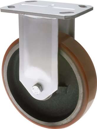 Roata industriala din poliuretan, cu suport fix, 150mm