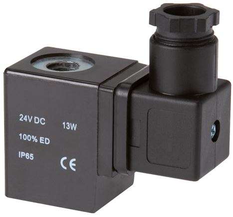 Bobina electromagnetica 12 V=, forma V,dimensiune conector 3