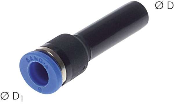 Reductor push-in 3/16" (4.76 mm)  x 4mm 