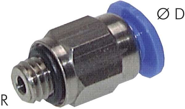 Racord push-in drept M 5-6mm, IQS mini