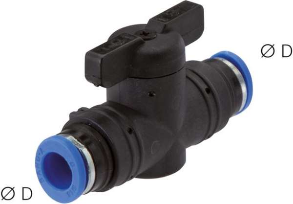 Robinet push-in 6mm, IQS standard