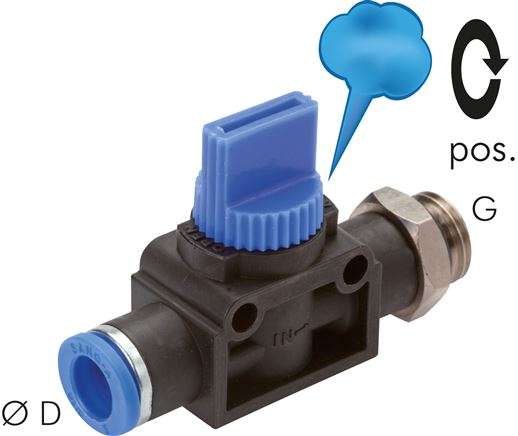 Valva 3/2 cu descarcare G 1/8"-6mm