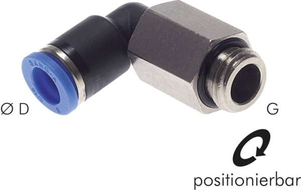 Racord Push-in cot, lung G 1/2"-12mm, IQS standard