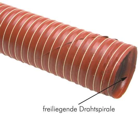 Furtun din silicon aer cald, cu un singur strat, 178mm
