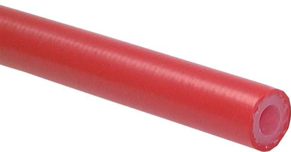 Furtun din silicon,  3 x 8 mm, rosu