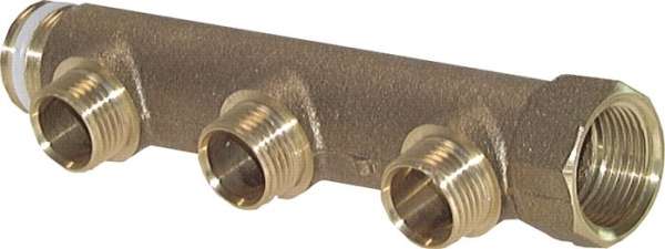 Distribuitor(3 iesiri) G 1"(FT/MT), 3 x G 1/2" (AG)