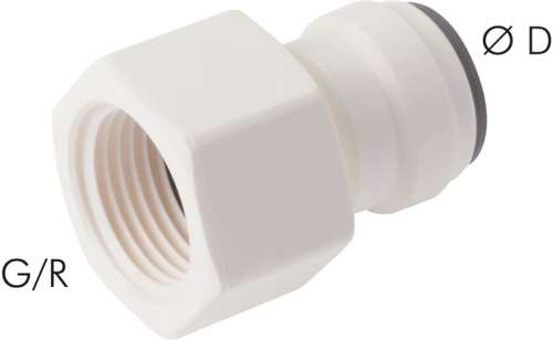 Racord push in cu filet interior  G 3/8"-1/4" (6.35 mm)