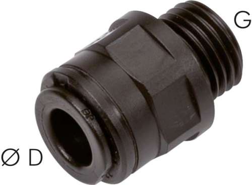 Racord push in drept G 1/8"-5mm, IQS-FDA