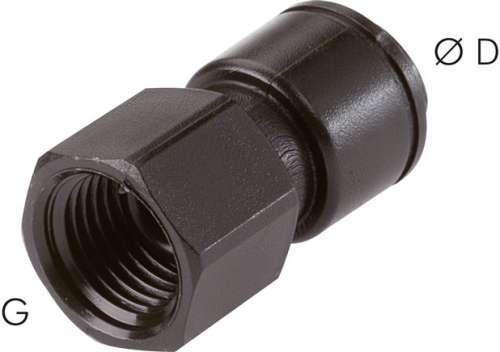 Racord push cu filet interior G 1/8"-4mm, IQS-FDA