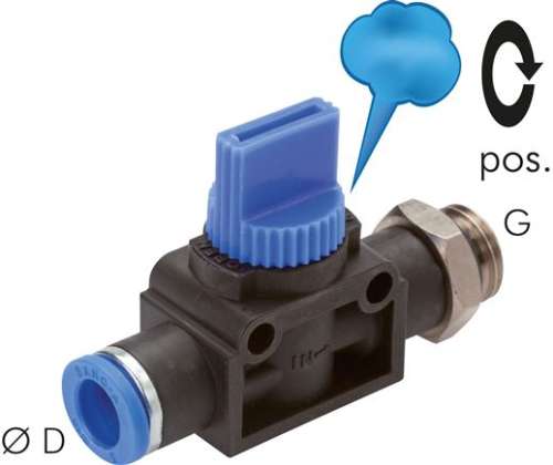 Valva 3/2 cu descarcare G 1/8"-8mm