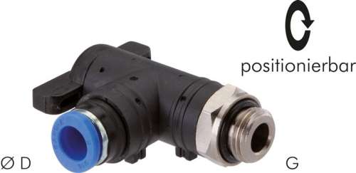 Robinet push-in cot G 3/8"-6mm,IQS standard