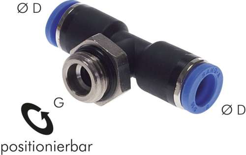 Racord push-in drept G 1/4"-8mm,IQS standard