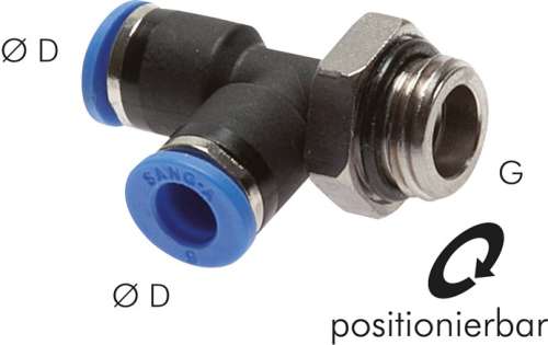 Racord push-in T G 1/4"-6mm,IQS standard