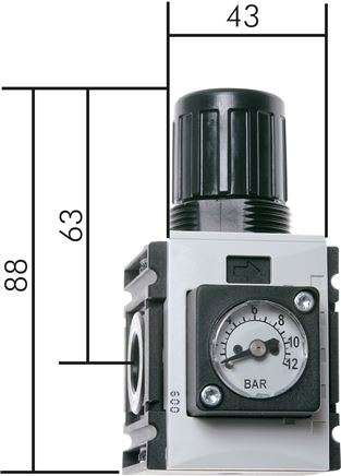 Regulator de presiune FUTURA, G1/2", 0,5 - 8 bar